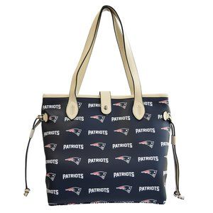 NFL New England Patriots Patterned Tote Bag